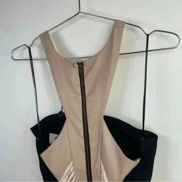 Bless'ed Are The Meek Black And Cream Status Quo Cutout Mini Dress - Picture 5 of 10